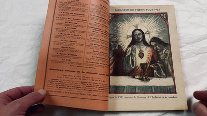 1930s - Vintage French Religious Almanac - Catholic Almanac - Illustrated Annual Book - Maison de la Bonne Presse - Historical - Collectible