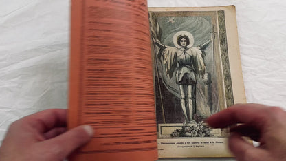 1910s - Vintage 1911 French Almanac - Le Pelerin Publication - Paris Floods 1910 - Joan Of Arc Illustrations - Catholic Press History