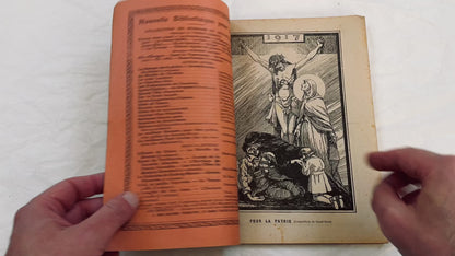 1910s - 1917 Almanac Pèlerin - Vintage French Catholic Publication - World War One Era History - Rare Collectible Booklet
