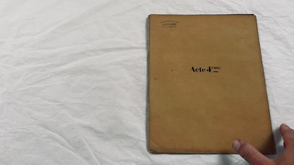 Late 19th - 28 Pages Handwritten French Theatrical Play Script Manuscript - Vintage Drama Performance Copy - Document from Parisan Publisher