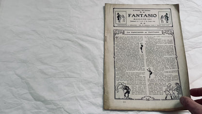 1900s - French magazine "Fantasio" with articles, photos, advertising, etc. - 1907 - 36 pages - Without cover pages