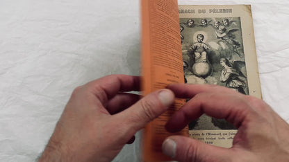 Late 19th - 1898 Almanach Du Pèlerin - Antique French Catholic Pilgrim's Almanac - Illustrated Religious Historical Annual Book
