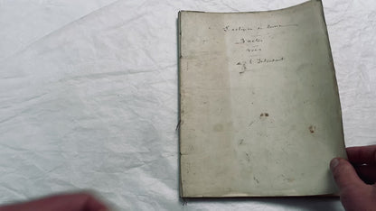 Late 19th - 88-pages Original French Play Manuscript - Vintage Theatre Script