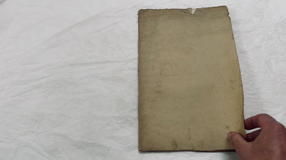 Mid 19th – 28-page literary draft with dialogues and author revisions - French handwritten theater manuscript – Antique Handwritten Draft