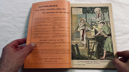 1920s - Rare 1925 French Catholic Almanac - Illustrated Religious Vintage Book - La Bonne Presse Publishing Ephemera - Historical Document